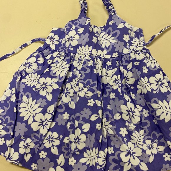 HAWAIIAN KIDS DRESS 100% COTTON - Picture 1 of 2